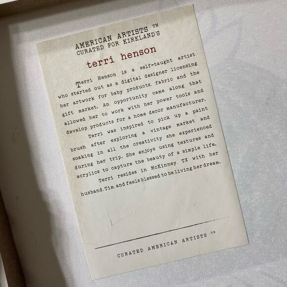 KIRKLANDS • Terri Henson Succulent Plant Painted Canvas - Picture 5 of 7